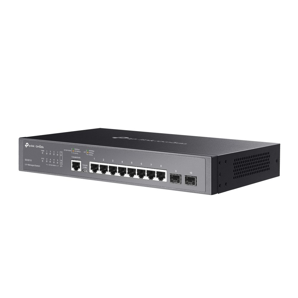 TP-link SG3210 Switch Omada 8G, 2SFP, L2+ Managed, SDN Integration, Rack/Desktop