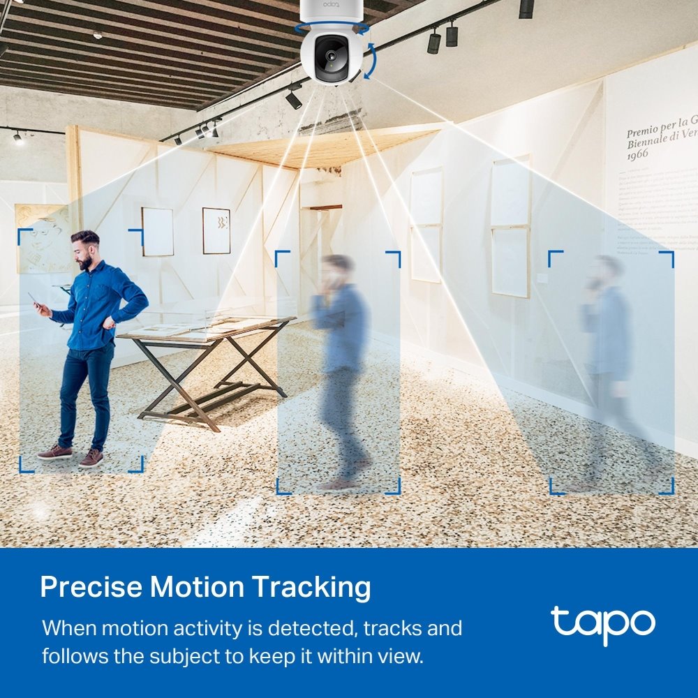 TP-link Tapo C202 Domácí bezpečnostní Wi-Fi kamera s naklápěním, 2Mpx