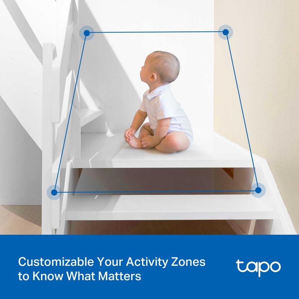 TP-link Tapo C216 Domácí bezpečnostní Wi-Fi kamera s naklápěním, 3Mpx