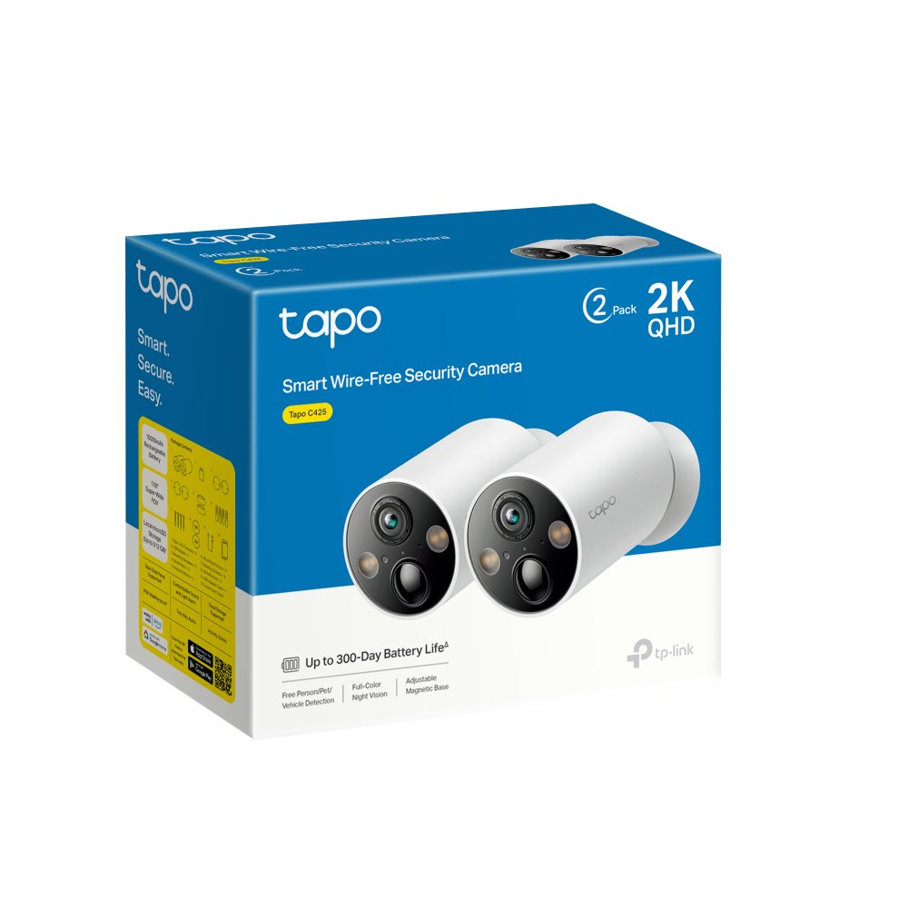 TP-link Tapo C425 Chytrá bezdrátová bezpečnostní kamera, 4Mpx