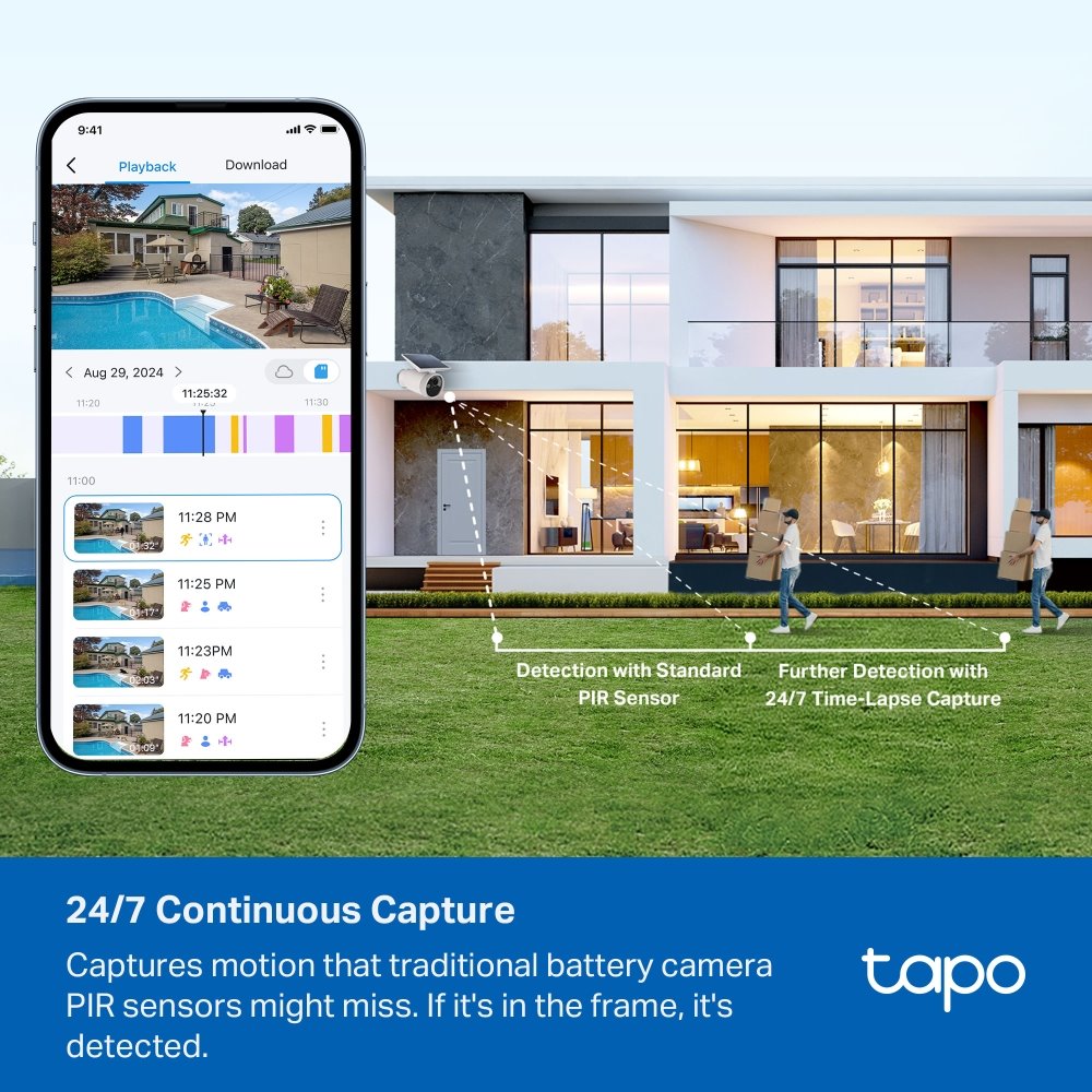 TP-link Tapo C465 Chytrá bezdrátová bezpečnostní kamera + solární panel, 8Mpx