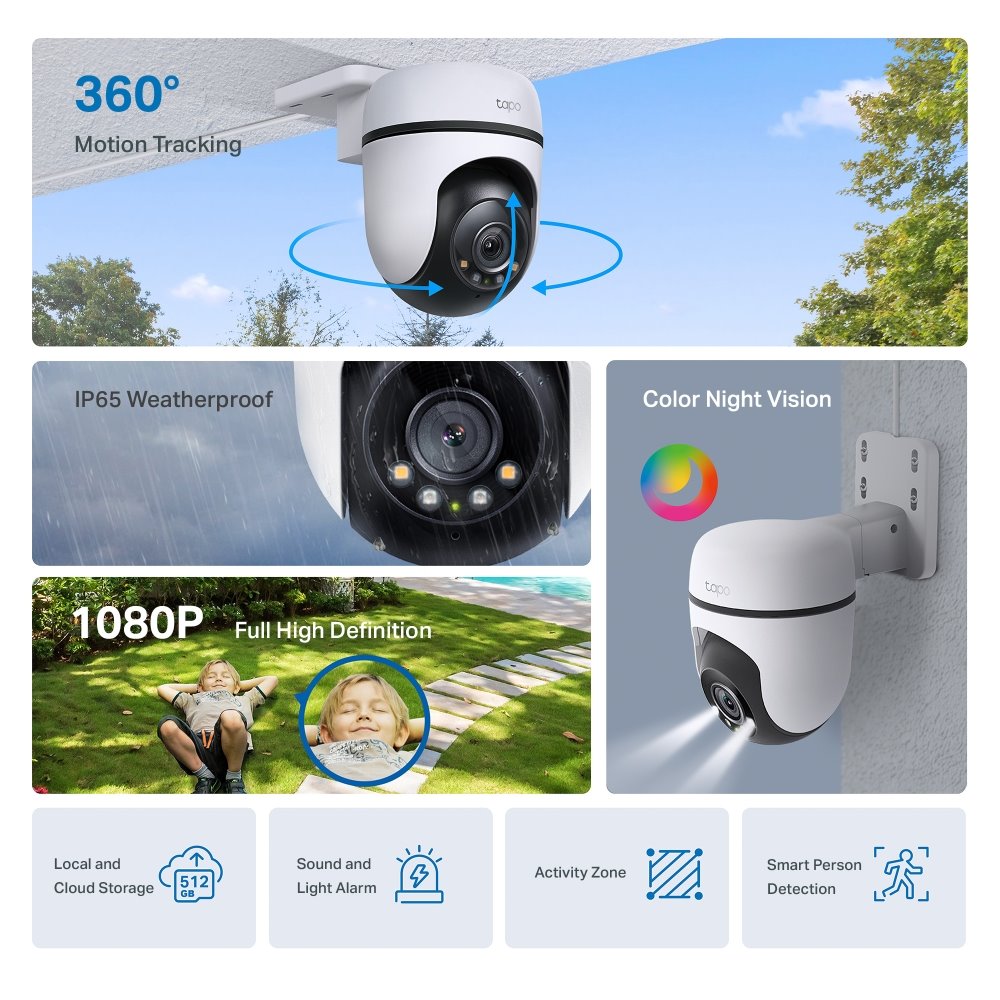 TP-link Tapo C500 Venkovní Wi-Fi kamera, 2Mpx