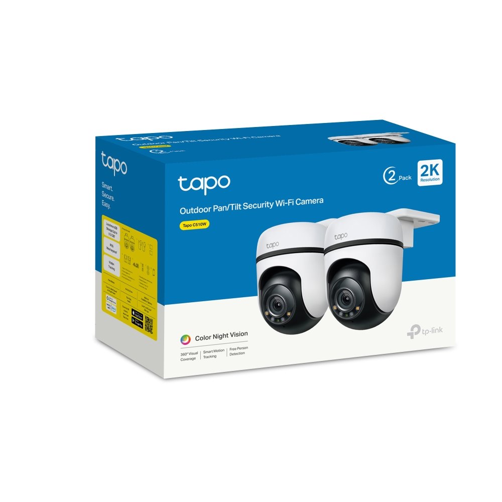 TP-link Tapo C510W Venkovní otočná IP kamera s Wi-Fi, 3Mpx, 3.9mm, 2 pack