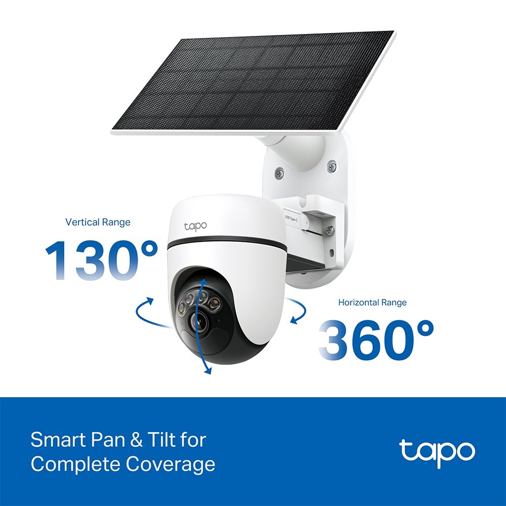TP-link Tapo C610 KIT Chytrá bezdrátová bezpečnostní kamera + solární panel, 3Mpx