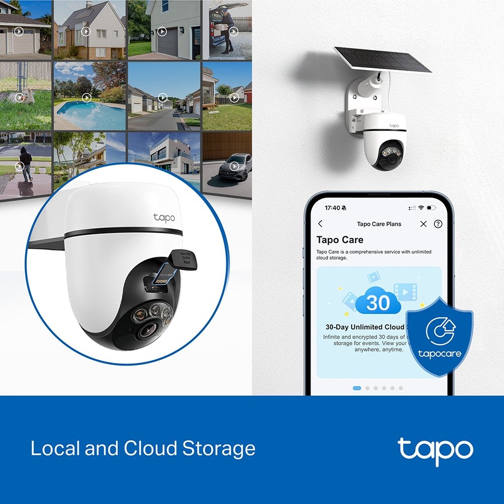 TP-link Tapo C610 KIT Chytrá bezdrátová bezpečnostní kamera + solární panel, 3Mpx