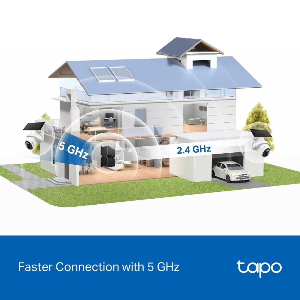 TP-link Tapo C660 KIT Chytrá bezdrátová bezpečnostní kamera + solární panel, 8Mpx