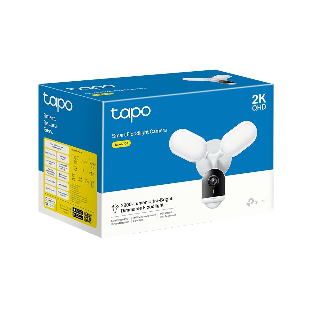 TP-link Tapo C720 Chytrá Wi-Fi kamera s reflektory, 4Mpx