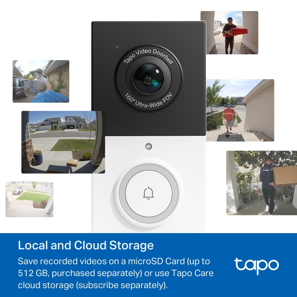 TP-link Tapo D210 Video zvonek, 2K, 3MP, 6400mAh