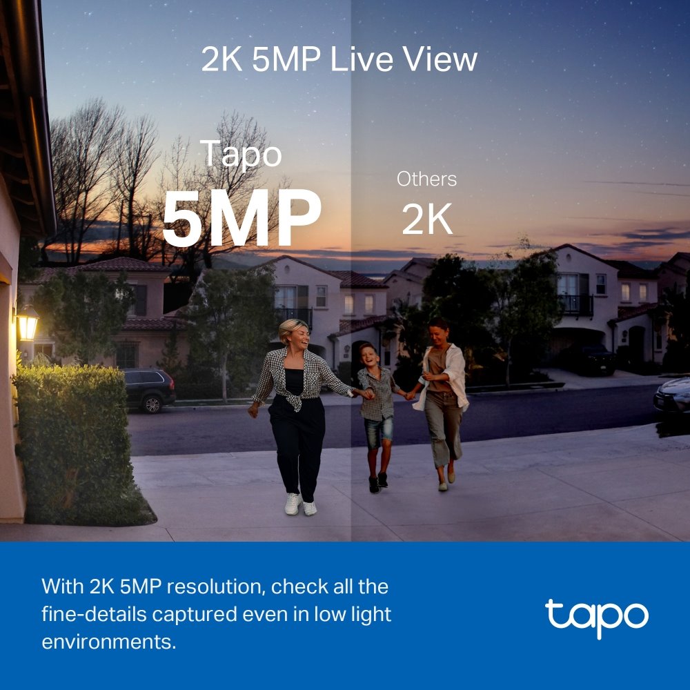 TP-link Tapo D230S1 Chytrý video zvonek KIT, 2K, 5MP, 5200mAh