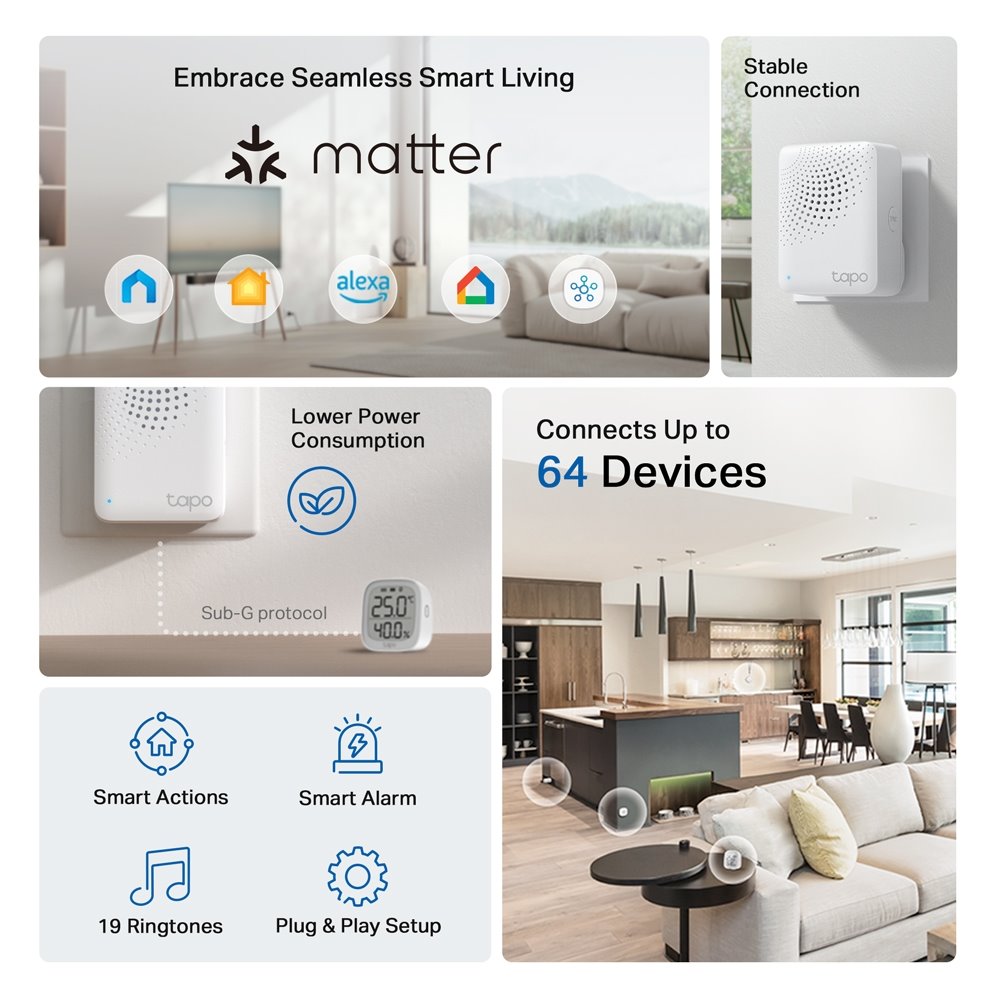 TP-link Tapo H100 Smart IoT Hub se zvonkem