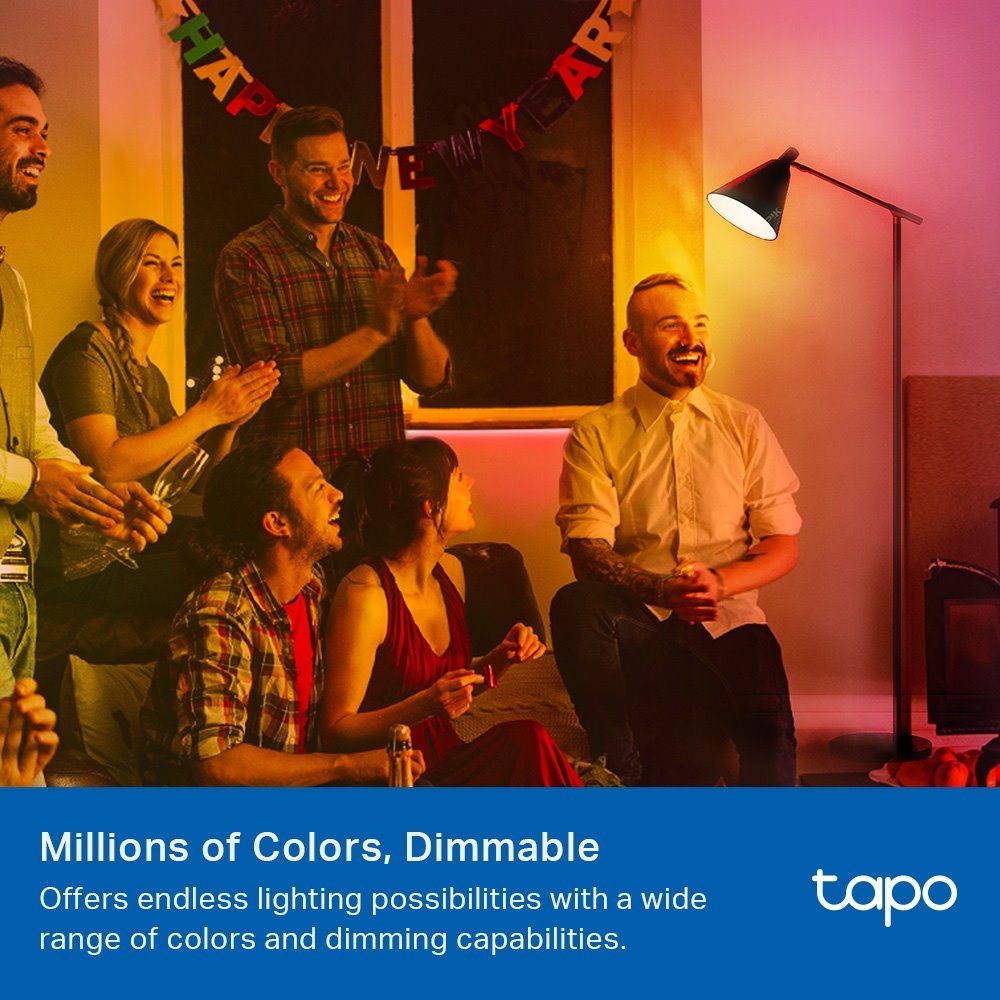 TP-link Tapo L430P Chytrá Wi-Fi LED žárovka, barevná, 2500-6500K, E14