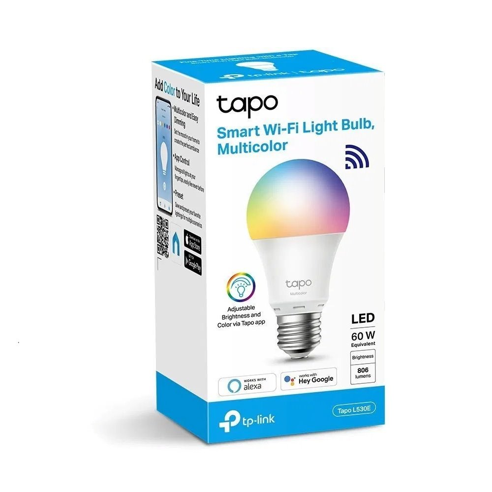 TP-Link Tapo L530E, Chytrá Wi-Fi LED žárovka barevná, 2500-6500K, E27