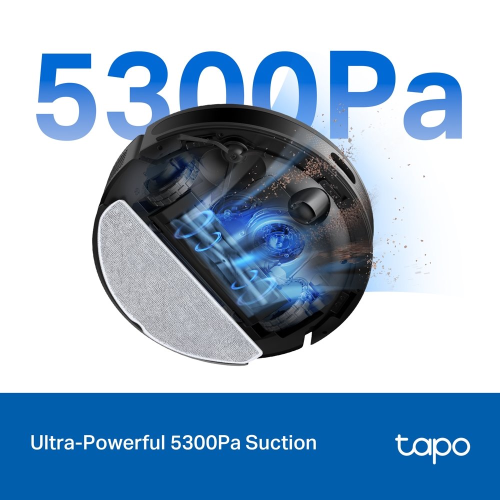 TP-link Tapo RV20 Max Plus robotický vysavač a mop se samovyprazdňovací stanicí, 5300Pa, MagSlim LiDAR