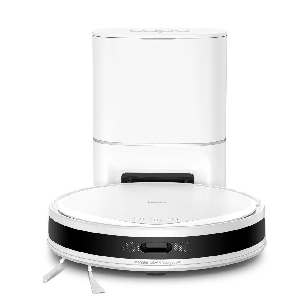 TP-link Tapo RV20 Max Plus White robotický vysavač a mop se samovyprazdňovací stanicí, 5300Pa, MagSlim LiDAR, bílá