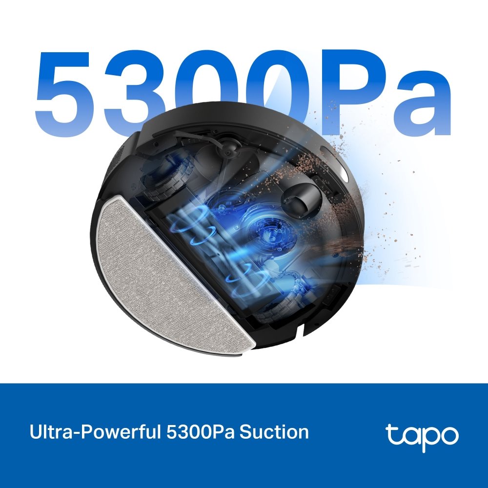 TP-link Tapo RV30 Max Plus robotický vysavač a mop se samovyprazdňovací stanicí, 5300Pa, 3L vak, LiDAR + IMU