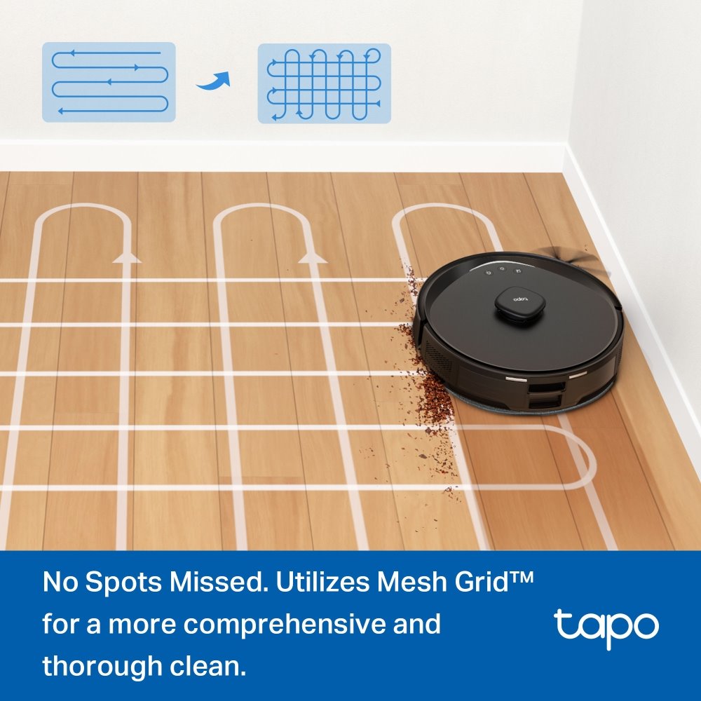 TP-link Tapo RV30 Max robotický vysavač a mop, 5300Pa, LiDAR + IMU duální navigace