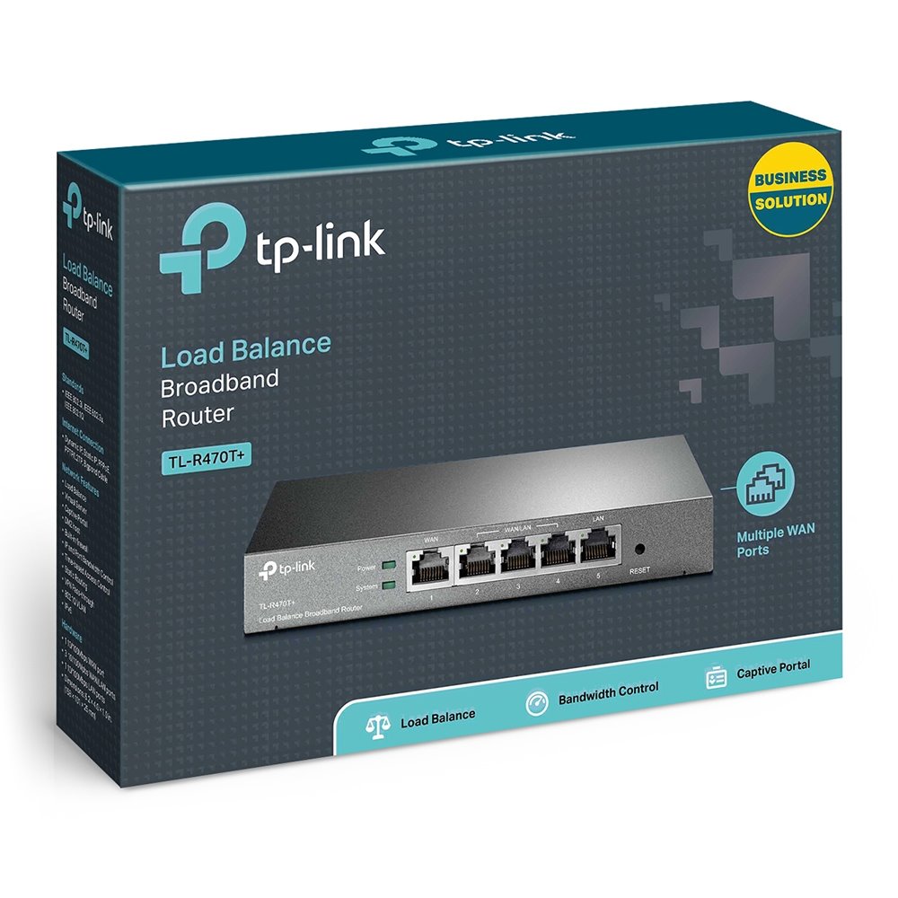 TP-link TL-R470T+ Router 1G WAN, 3G WAN/LAN, 1G LAN