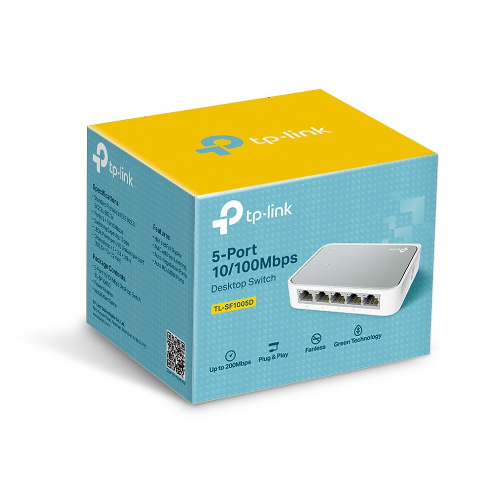 TP-link TL-SF1005D Switch 5x 10/100M, plastový, Desktop