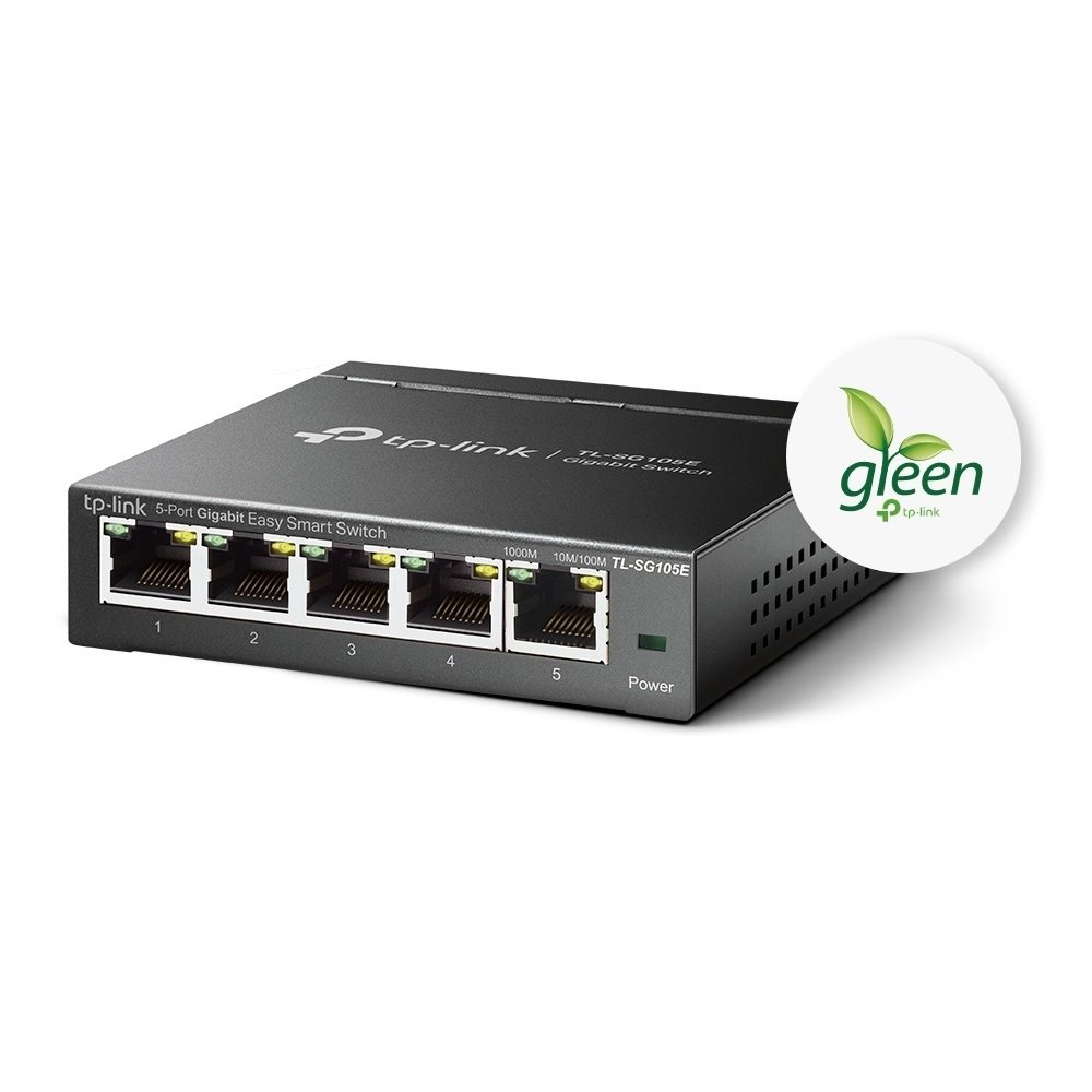 TP-link TL-SG105E Switch 5G, Easy Smart, kovový, VLAN, QoS, Desktop