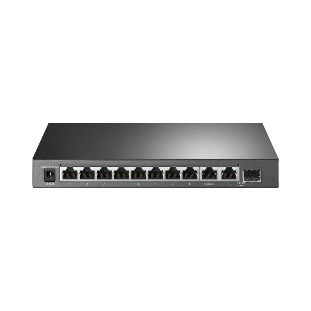 TP-link TL-SG1210MP Switch 9G, 1SFP, 8x PoE+ (123W), Unmanaged, Desktop