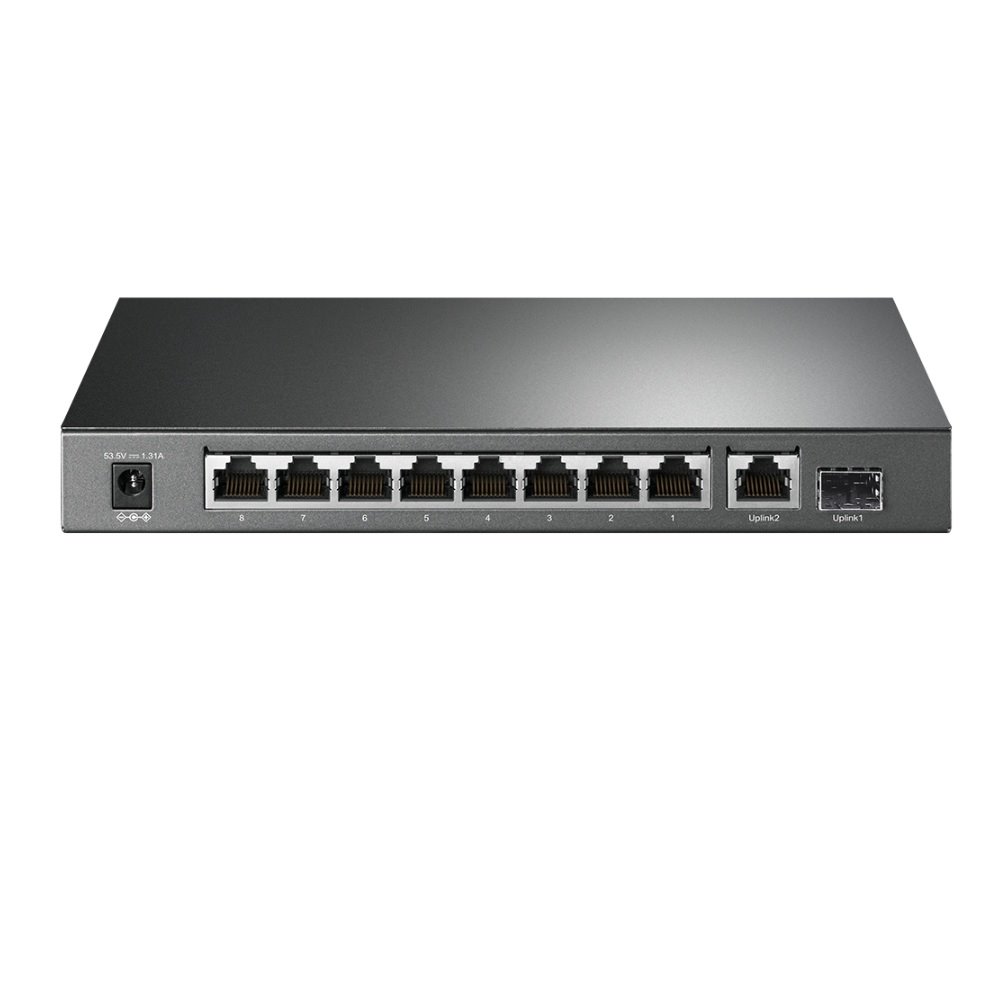 TP-link TL-SG1210P Switch 9G, 1SFP, 8x PoE+ (63W), Unmanaged, Desktop