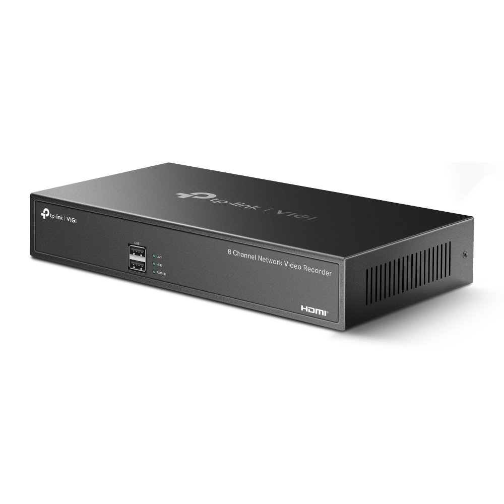TP-link VIGI NVR1008H NVR, 8 kanálů, H.265+, 80Mbps, 1xSATA (10TB), Audio, 2xUSB 2.0, HDMI, VGA