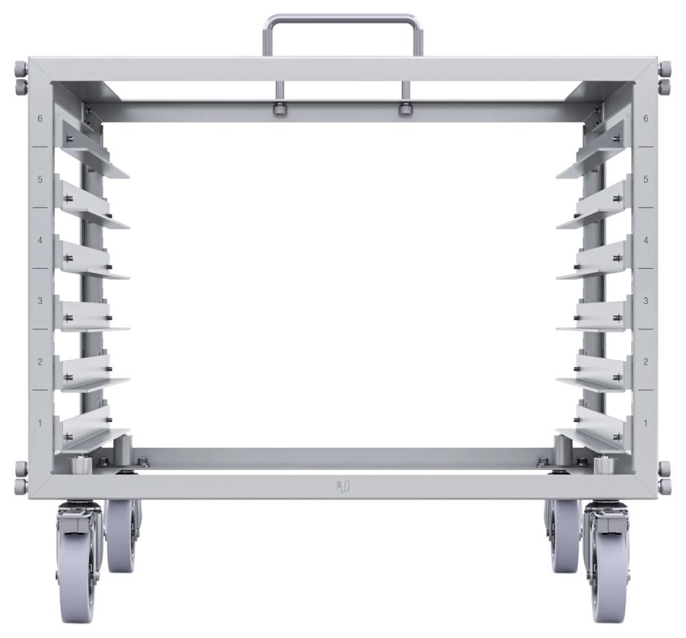 Ubiquiti 24-port rozvaděč, otevřený, rozebíratelný, 6U, montáž bez nářadí, nosnost 35kg, stříbrný