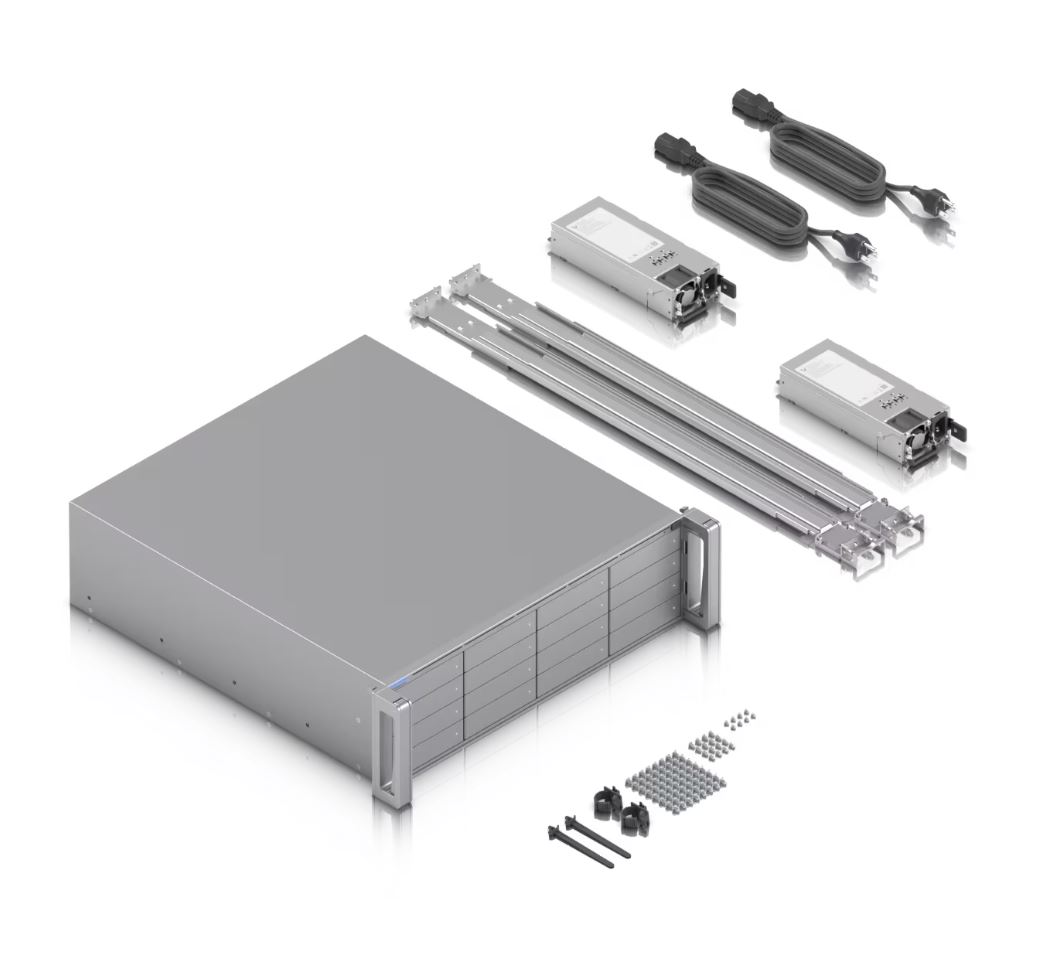 Ubiquiti Enterprise Network Video Recorder (ENVR-EU) - NVR, 3U, 16-bay pro HDD/SDD, 2/1x 10Gb SFP+/RJ45, 2x zdroj