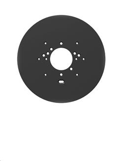 Ubiquiti Gang Box Mounting Plate 4 Octagon, 3.5 Round, 4 Square, Single, 4 Round, and European, black