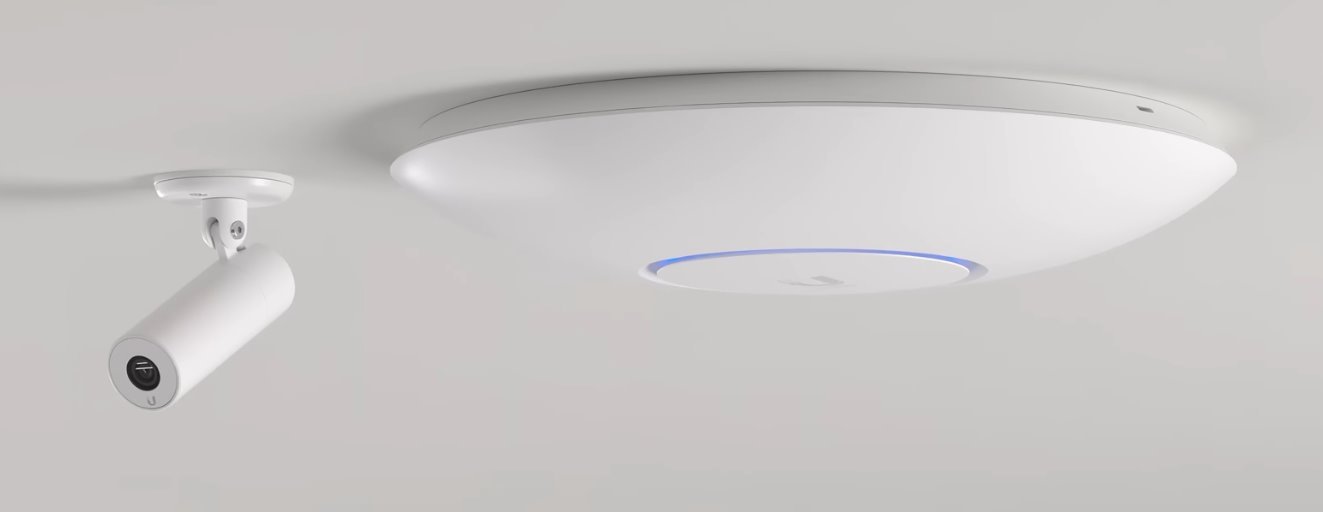 Ubiquiti IP kamera UniFi Protect UVC-AI-Theta indoor, 2 kamery 6 a 8Mpx, PoE napájení, LAN 1Gb