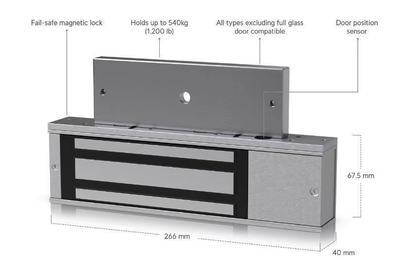 Ubiquiti Přístupový magnetický zámek, pro rozbočovač UniFi Access Hub, nosnost až 540 kg
