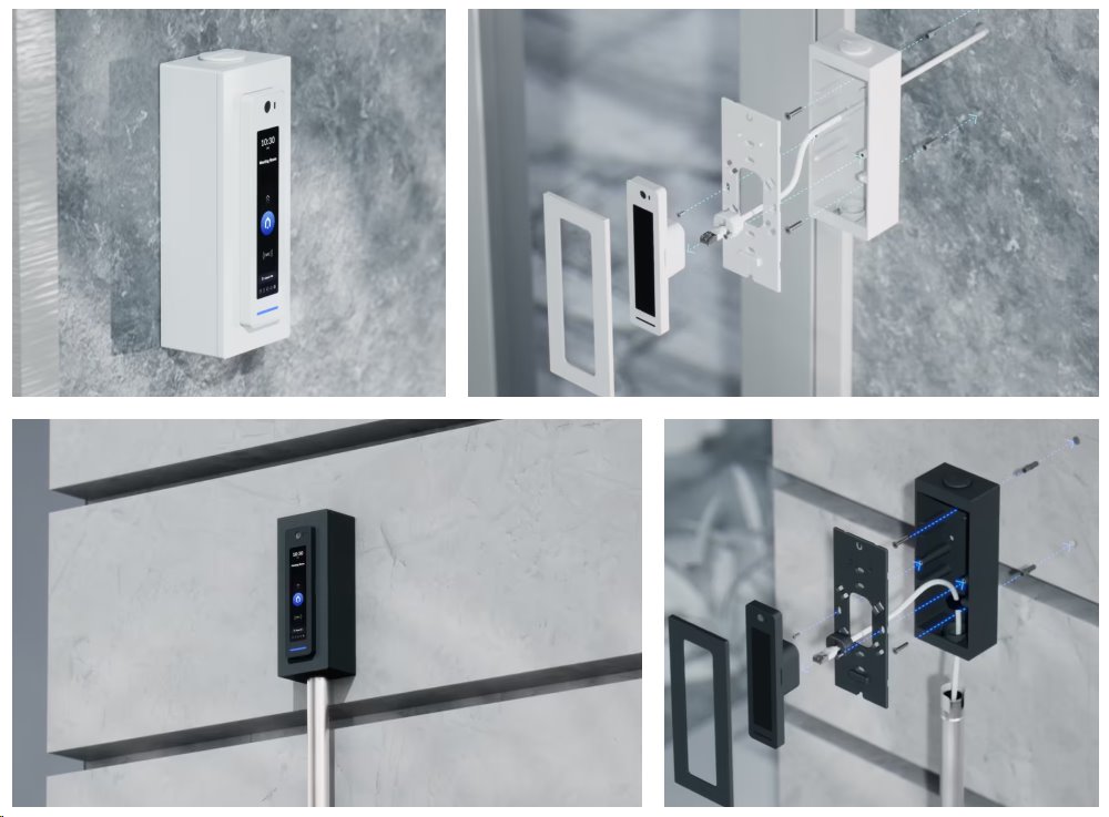 Ubiquiti Reader Pro Junction Box Black (UACC-Reader-Pro-JB-B) - držák s krytem na kabely, černý, pro UA-G2-Pro, Doorbell