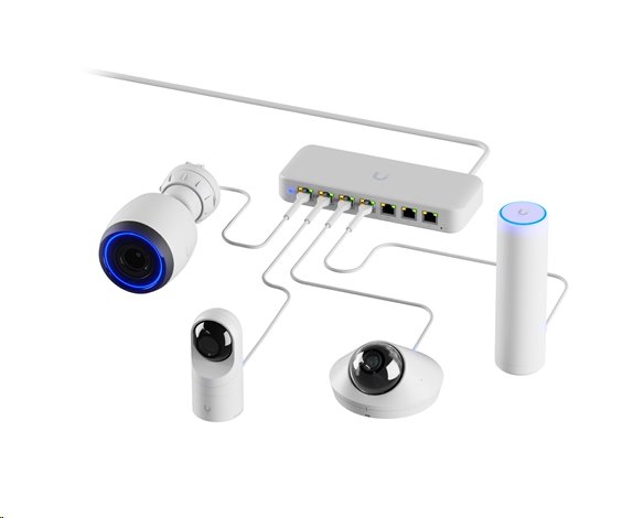 Ubiquiti Switch L2 UniFi USW-Ultra, 8-Port Gigabit, 7x PoE+-out, 1x PoE++ in, PoE budget 42W, bez AC adaptéru