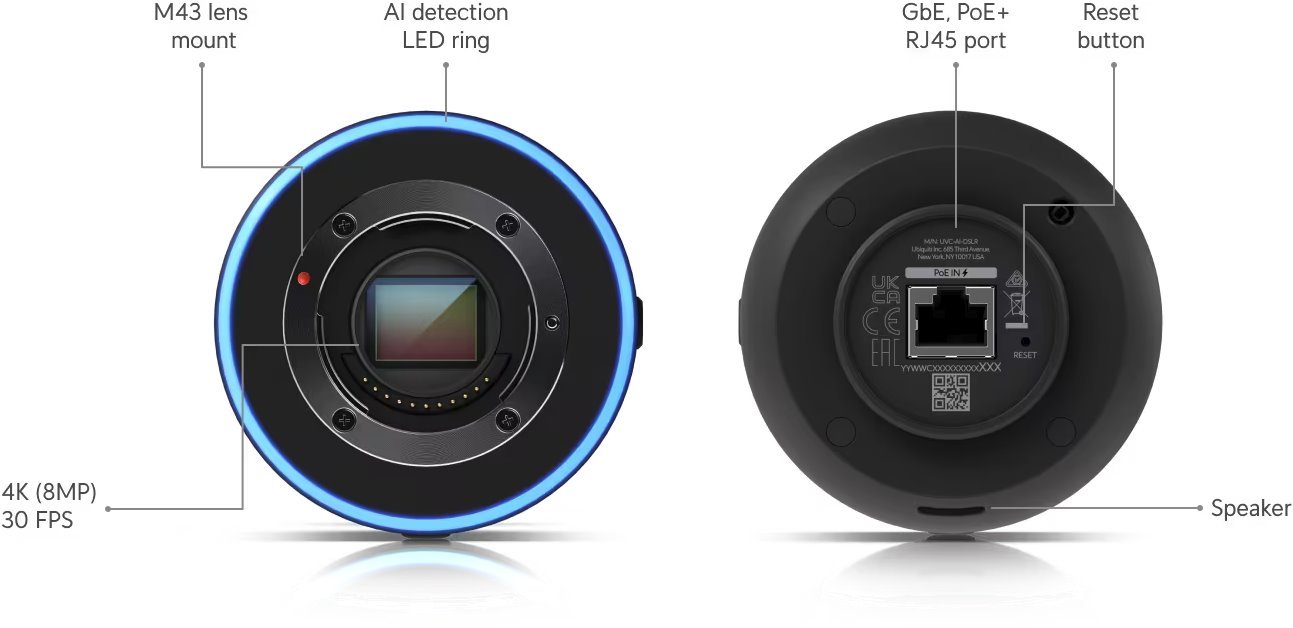 Ubiquiti UniFi AI DSLR Long-Distance – 4K profesionální AI kamera s teleobjektivem, LD