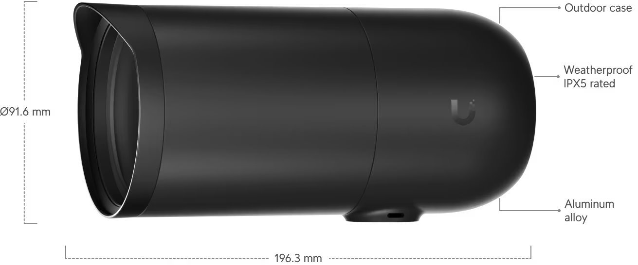 Ubiquiti UniFi AI DSLR Long-Distance – 4K profesionální AI kamera s teleobjektivem, LD