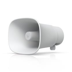 Ubiquiti UniFi AI Horn Speaker, venkovní PoE reproduktor s AI funkcemi, bílý
