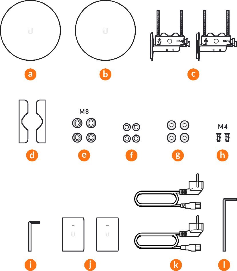 Ubiquiti UniFi Building Bridge UBB-XG, 60/5 GHz, rychlost 6Gb/866Mb, 1x 10Gb SPF+/1 GbE PoE++