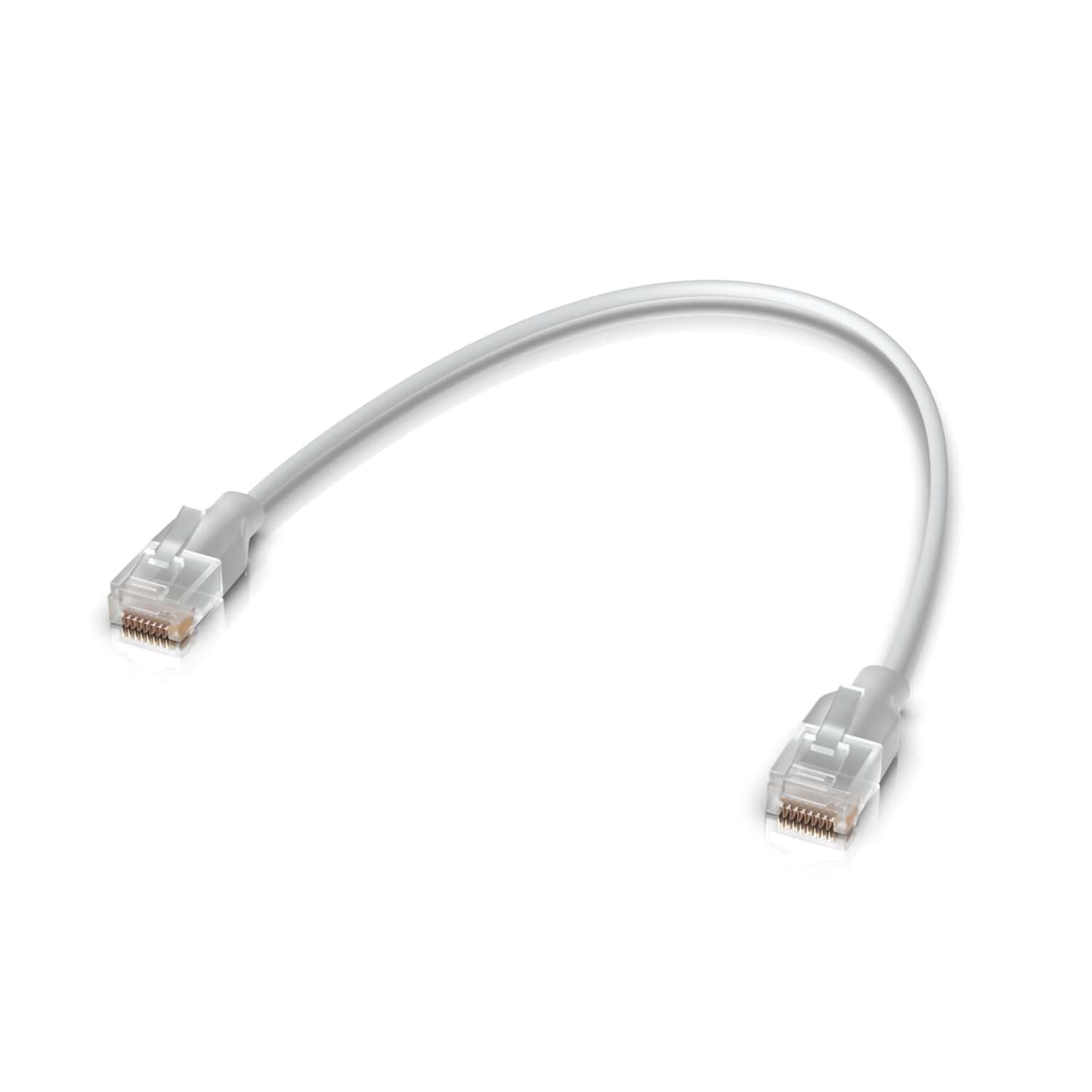Ubiquiti UniFi Etherlighting Patch Cable 0,3m (UACC-Cable-Patch-EL-0.3M-W) - 0,3m, Cat.6, 2.5Gbps, bílý