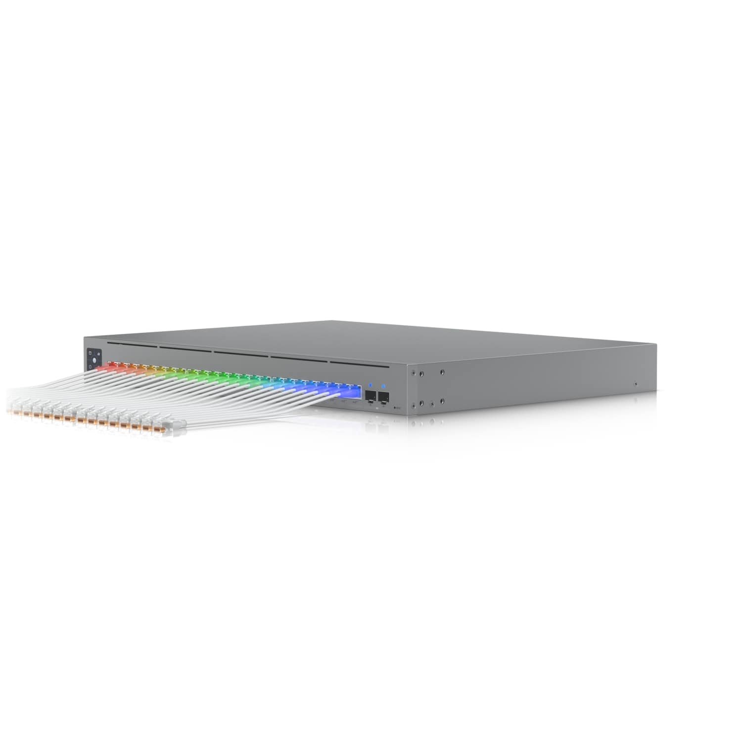 Ubiquiti UniFi Etherlighting Patch Cable 0,3m (UACC-Cable-Patch-EL-0.3M-W) - 0,3m, Cat.6, 2.5Gbps, bílý