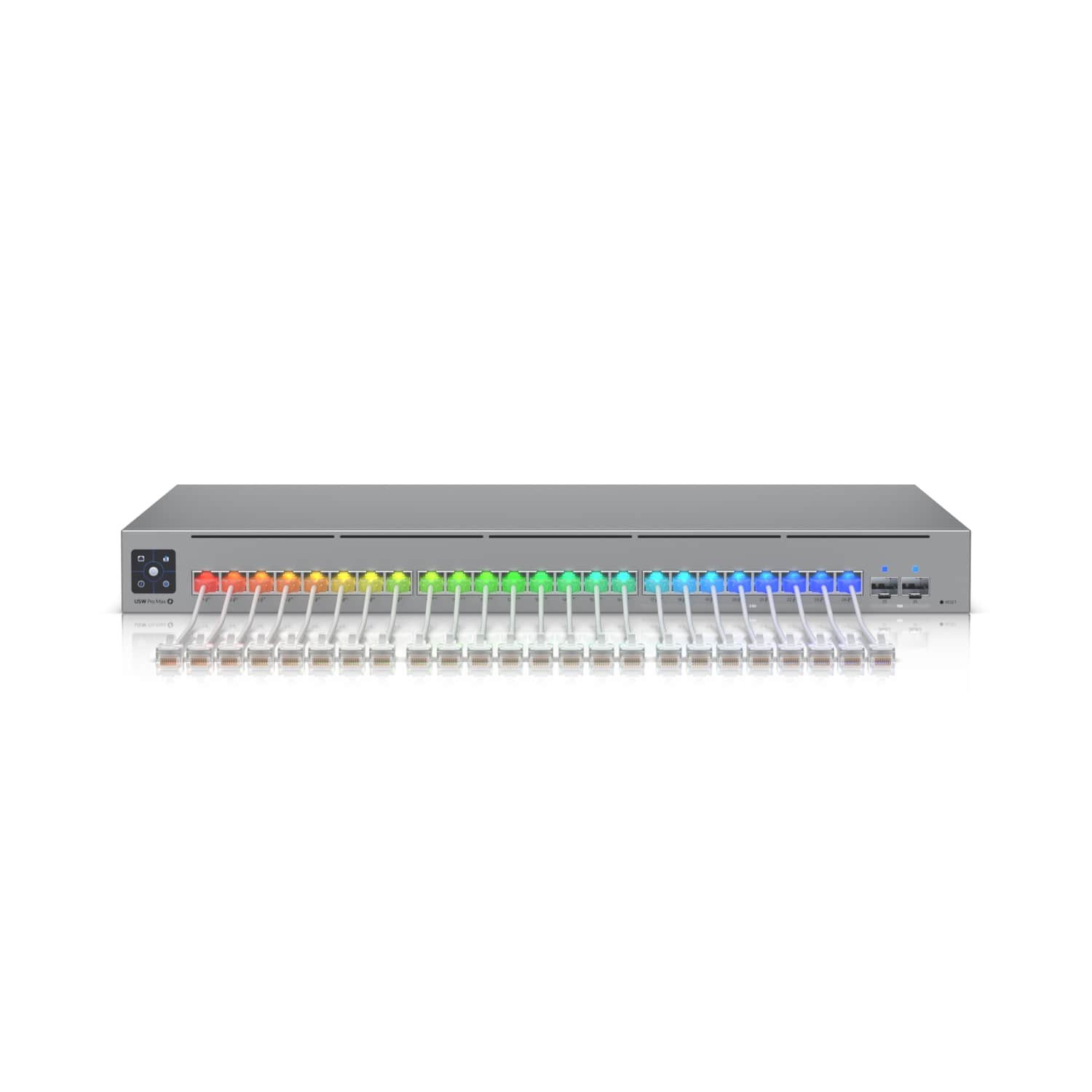 Ubiquiti UniFi Etherlighting Patch Cable 0,3m (UACC-Cable-Patch-EL-0.3M-W) - 0,3m, Cat.6, 2.5Gbps, bílý