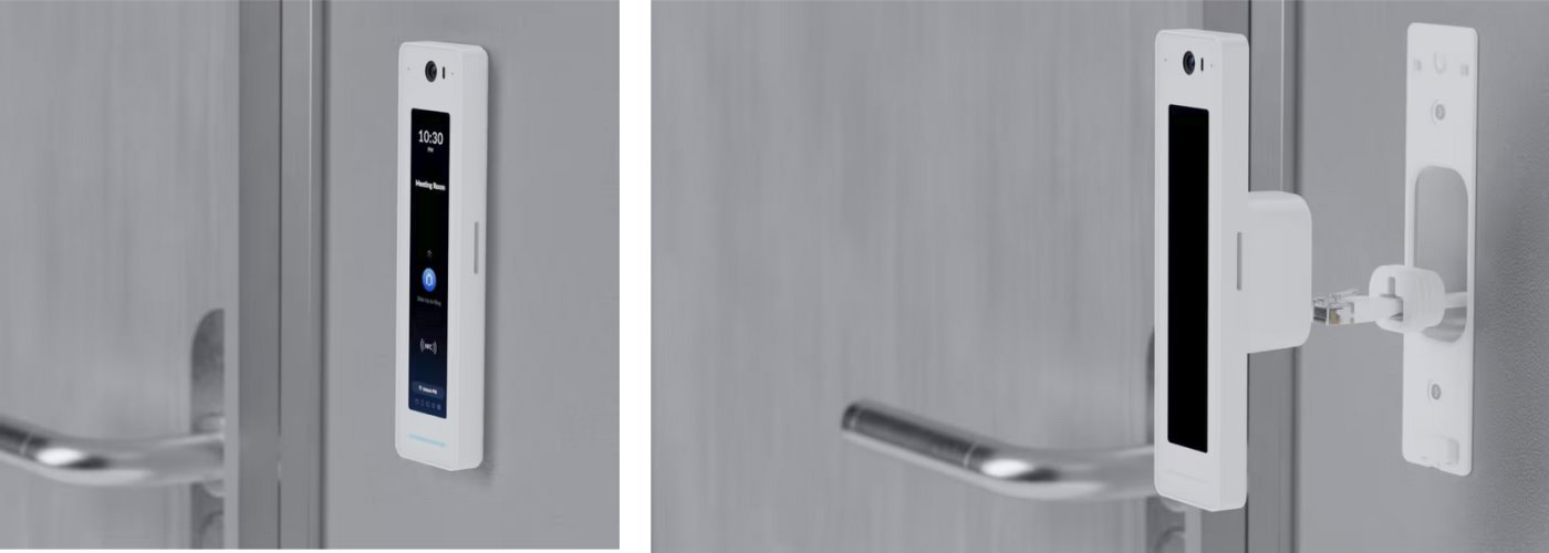 Ubiquiti UniFi Přístupová čtečka karet a intercom G2 Professional, NFC, PoE, PIN, LCD, IP55 rezistance, bílá