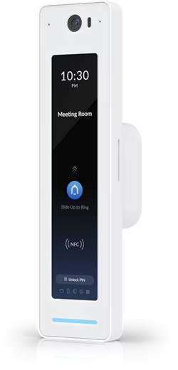Ubiquiti UniFi Přístupová čtečka karet a intercom G2 Professional, NFC, PoE, PIN, LCD, IP55 rezistance, bílá
