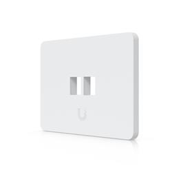 Ubiquiti UniFi univerzální horizontální nástěnná zásuvka, 2 porty pro keystone, přetíratelný kryt, balení 4 ks