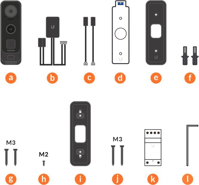 Ubiquiti Video zvonek UniFi Protect UVC-G4 Doorbell Pro, Duální kamera, 5Mpx 24fps s Infra + 8Ppx 2fps