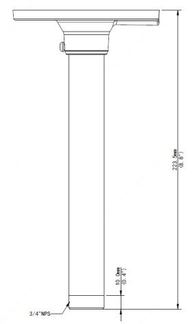 Uniview adaptér pro montáž kamery na strop pro: 31x, 32x S/E/L, 323x, 361x S/E/L, IPC814, IPC868