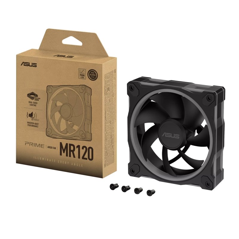 Ventilátor ASUS Prime MR120 FAN ARGB Black
