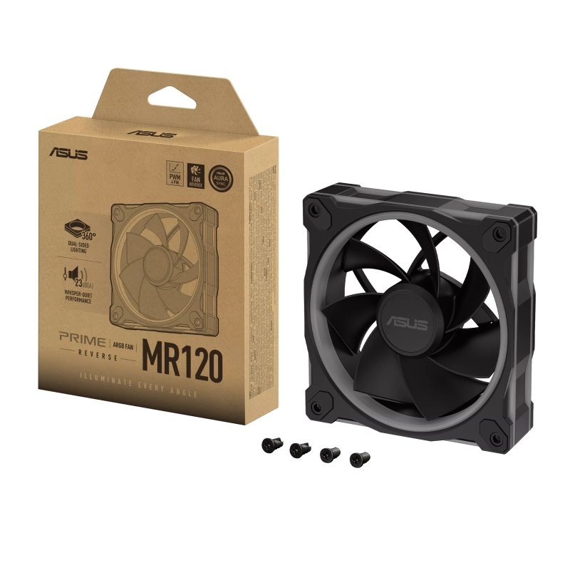 Ventilátor ASUS Prime MR120 FAN ARGB Reverse Black