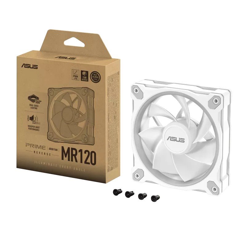 Ventilátor ASUS Prime MR120 FAN ARGB Reverse White