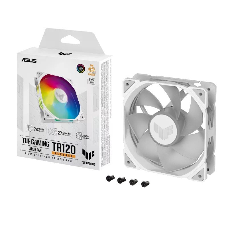 Ventilátor ASUS TUF Gaming TR120 FAN ARGB Reverse White