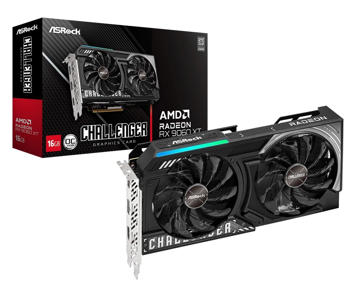 VGA Asrock Radeon RX 9060 XT Challenger 16G OC GDDR6